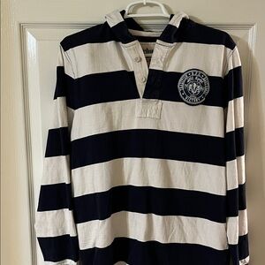 Urban Pipeline Black and White Striped Kids Shirt
